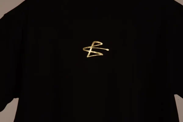 Habibe Essentials Black Gold Tshirts Plain Background Logo