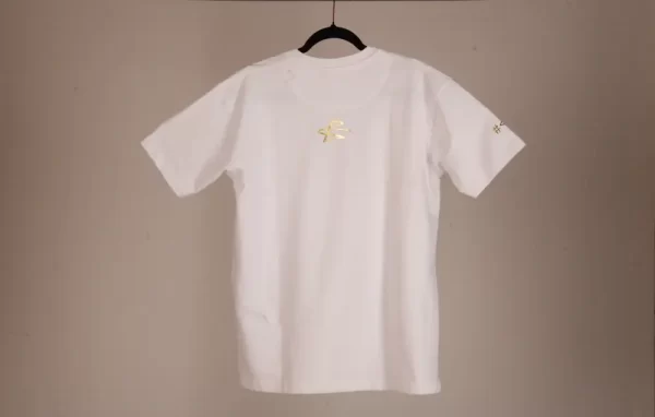 Habibe Essentials White Gold Tshirts Plain Background Logo